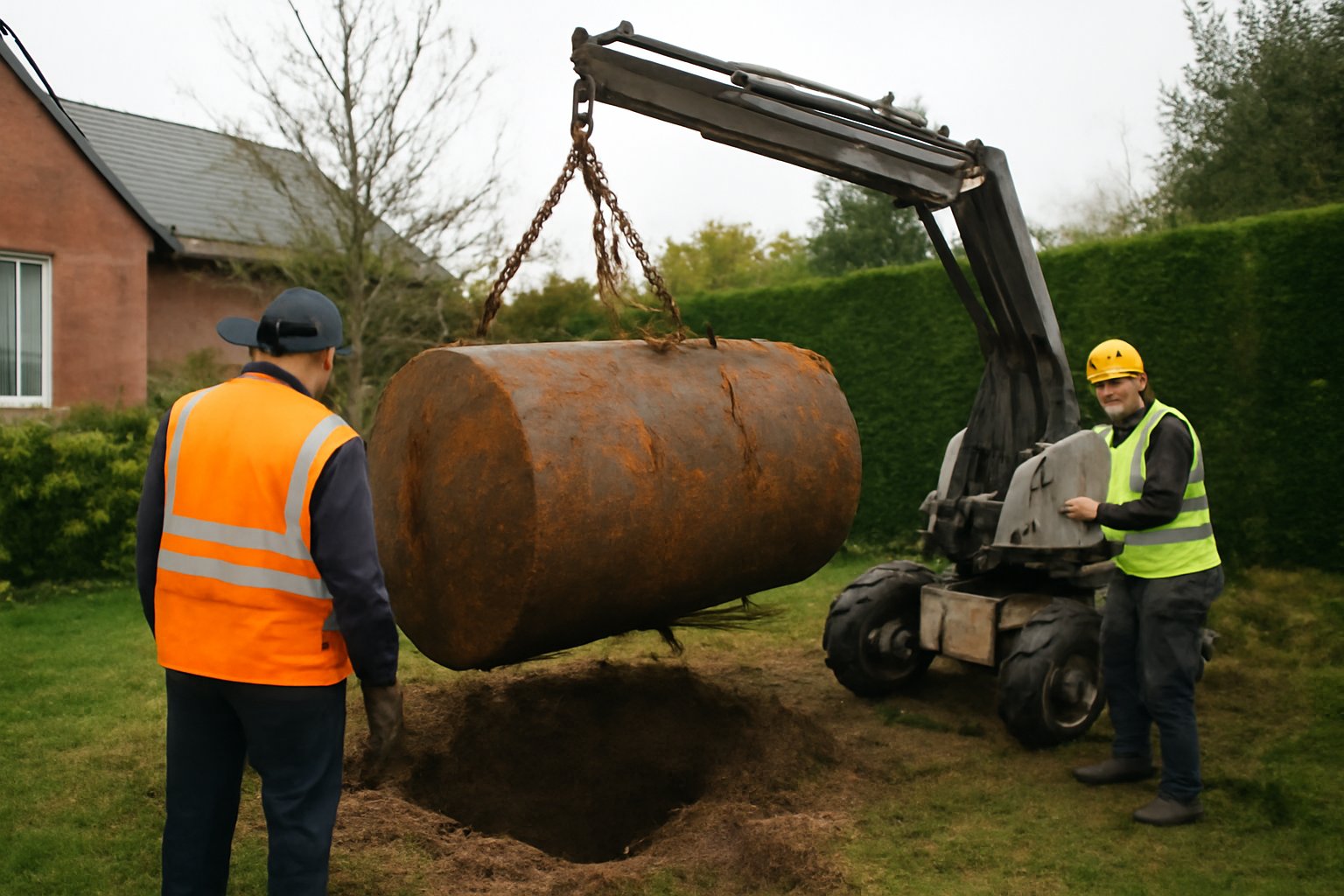 stookolietank verwijderen